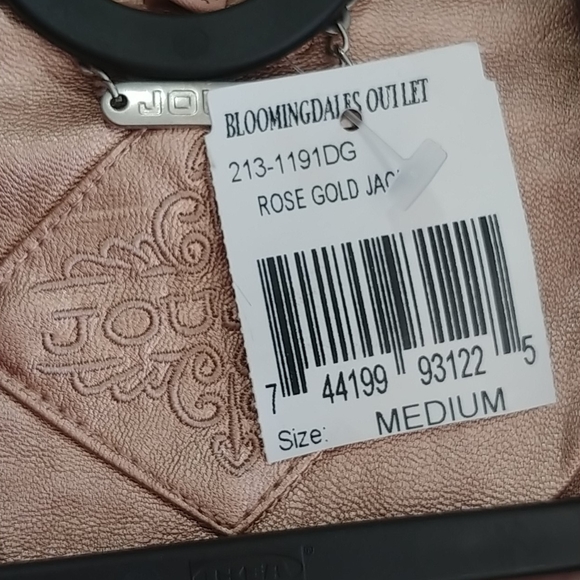 Jou Jou Rose Gold Zip Up Jacket - Picture 3 of 10